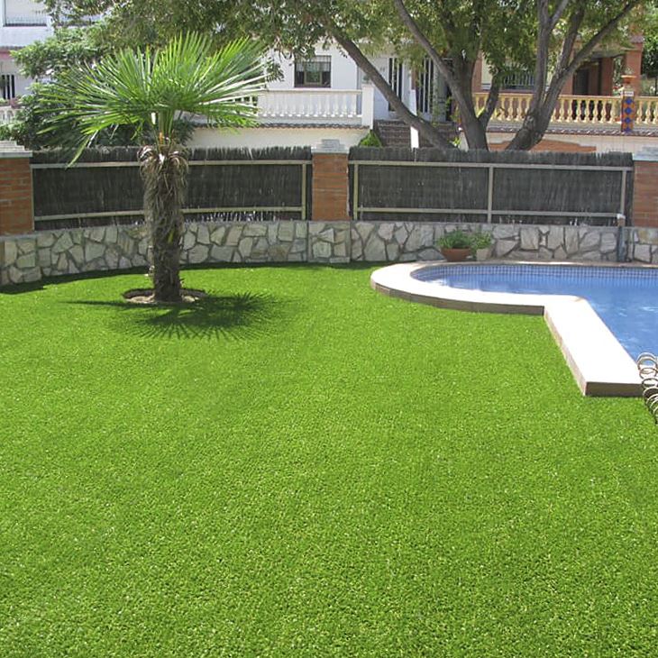 3 Tone 20 30MM Natural Flat Shape Artificial Carpet Outdoor Fake Grass Enjoyable For Kids Pet Playing